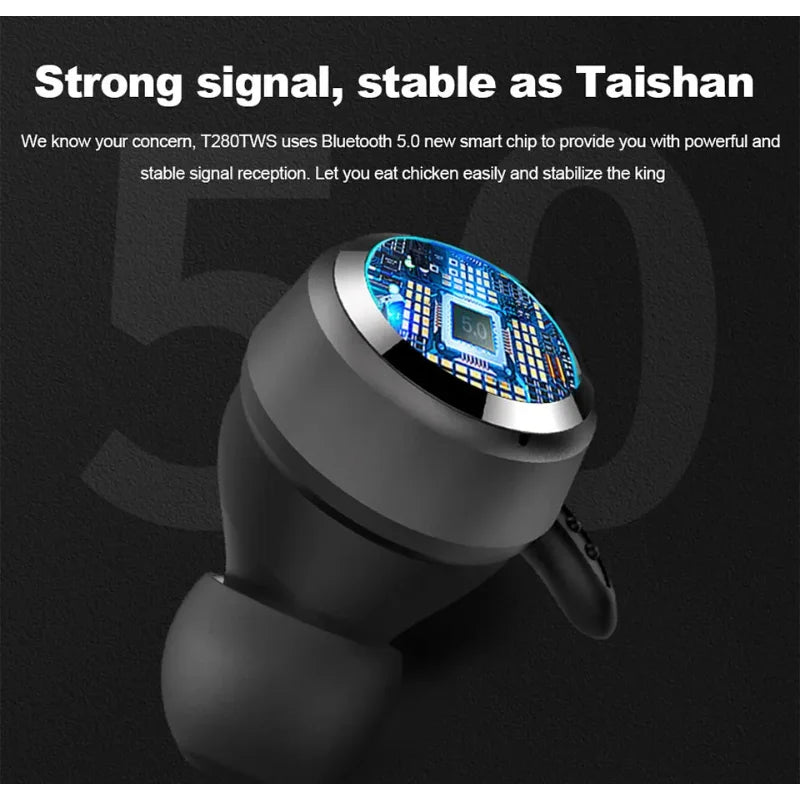 JBL T280 TWS Waterproof Wireless Bluetooth Headphones