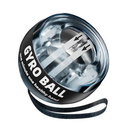 Self-powered wrist gyro ball, wrist strengthening device and arm trainer